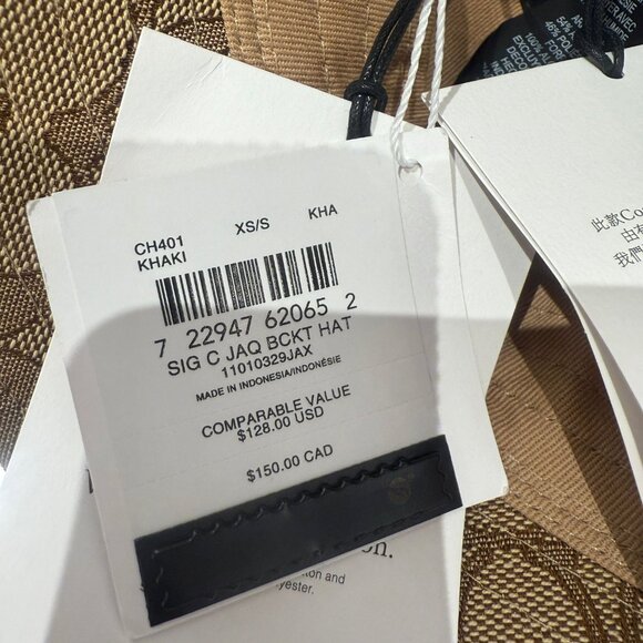 coach Signature Jacquard Bucket Hat ch401 - Picture 4 of 4